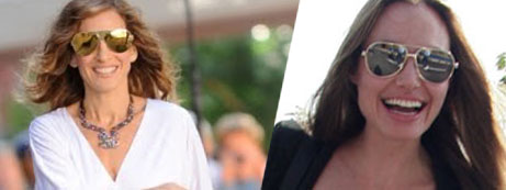 A Carrie, de Sex and the City 2 e Angelina Jolie usando os modelos